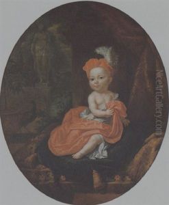 Bildnis Eines Kleinen Prinzen In Einem Schloss