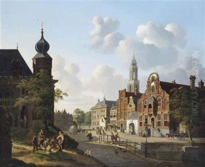 A Sunny Day On The Town Square