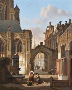 Am Brunnen Vor Der Kathedrale by Jan Hendrik Verheyen