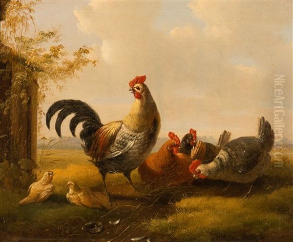 A Rooster At Guard; Picking Grit (2 Works) - view 1