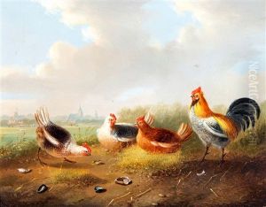 Pluimvee En Een Kikker by Johannes Marinus Verhoesen