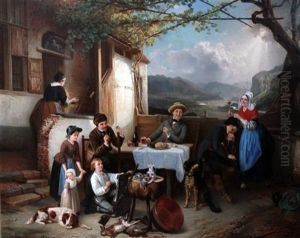 Le Rubins Du Village by Adrien Joseph Verhoeven-Ball