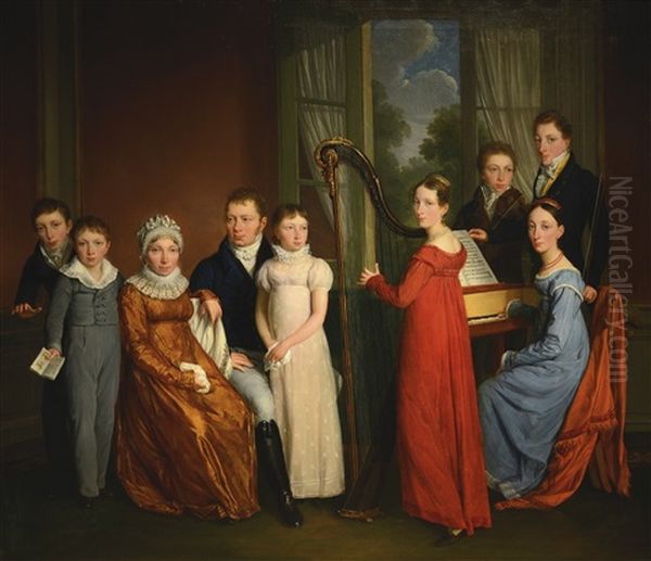 Family Making Music Together - view 1