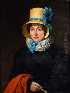 Portrait De Dame by Charles-Pierre Verhulst