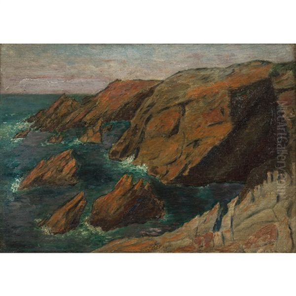Cote Rocheuse En Bretagne, Circa 1891 - view 1