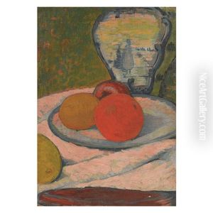 Nature Morte Aux Oranges Et Au Vase De Delft, Circa 1908 by Jan Verkade