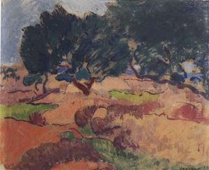 Landschap Bij Jerusalem by Jan Verkade