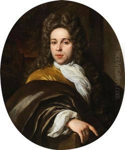 Portrait Of An Elegant Young Man by Jan Verkolje the Elder