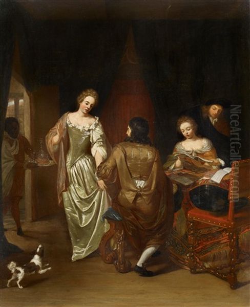 A Courtship Scene - view 1