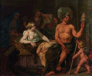 Hercule Et Omphale by Nicholaas Verkolye