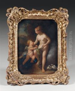 Venus Et L'amour by Nicholaas Verkolye