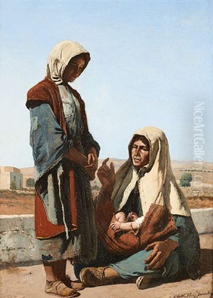 Mere Et Ses Enfants A Jerusalem - view 1