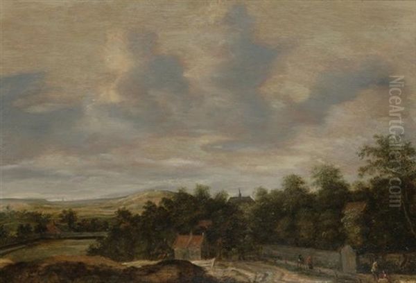 Landscape With A Walled Estate And A Church - view 1