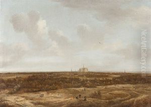 Weite Landschaft Mit Blick Auf Haarlem by Jan Vermeer van Haarlem III