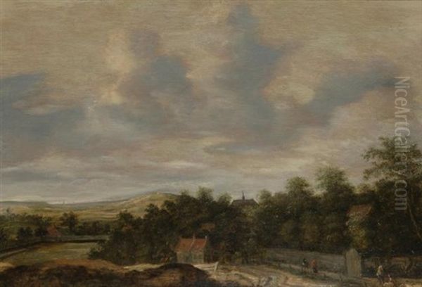 Landscape With A Walled Estate And A Church - view 1