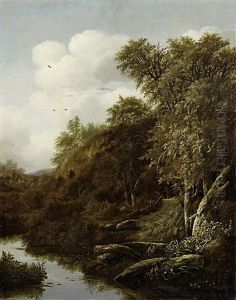 Waldlandschaft Mit Bach Waldlandschaft Mit Bach
