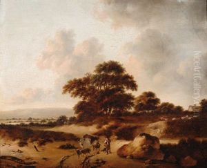A Landscape With Shepherd And Stock On The Foreground by Jan The Younger Vermeer Van Haarlem