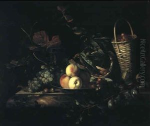 Still Life Of Fruit On A Ledge Still Life Of Fruit On A Ledge