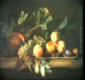 Fruchtestilleben by Barent (v. d. Meer) Vermeer