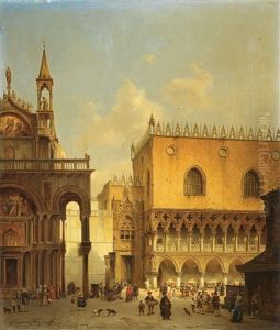 Am Markusplatz In Venedig by Ivo Ambroise Vermeersch
