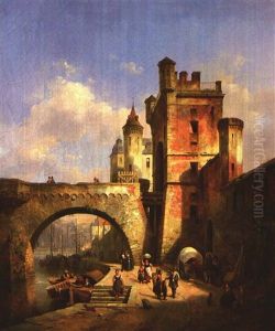 Moselbrucke Und Altstadtsilhouette Von Koblenz