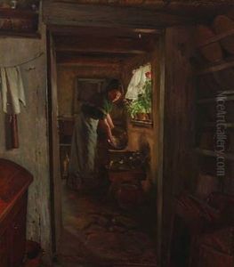 Messingtojet Pudses, Interior Fra Horns Herred by Gustav Vermehren