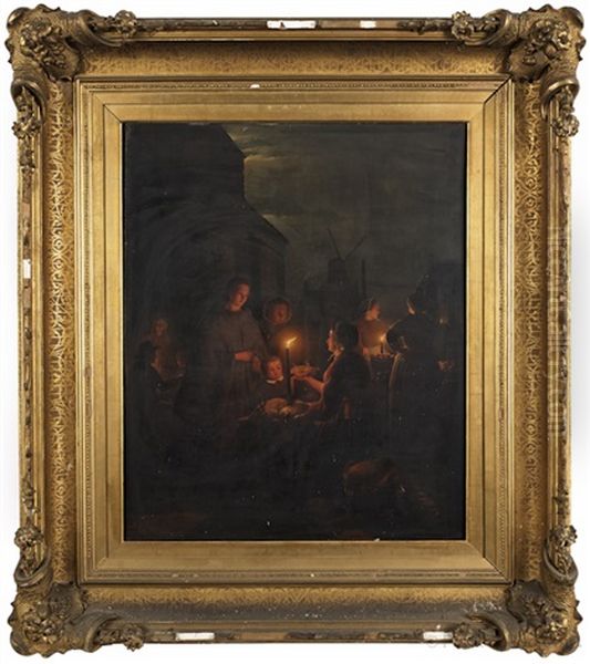 Candlelit Market Scene - view 1