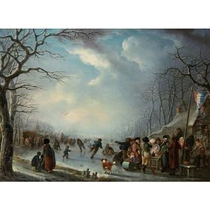 Collation Au Bord D'une Riviere Gelee by Andries Vermeulen