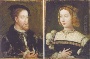 Portrait Of Emperor Charles V by Jan Cornelisz Vermeyen