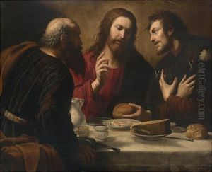 The Supper At Emmaus by Giuseppe Vermiglio
