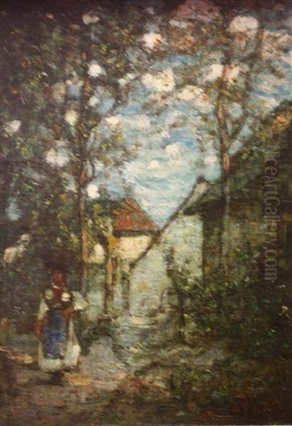 Paysanne Sortant Du Village - view 1