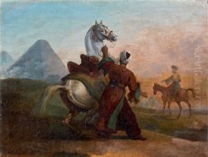 Mamelouk Tenant Un Cheval by Carle Vernet