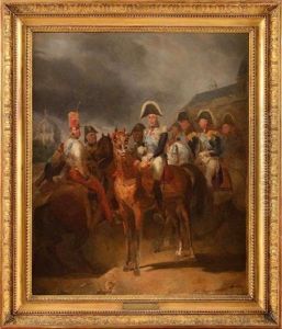 Charles X Passant En Revue Les Troupes Sur Le Champ De Mars by Horace Vernet