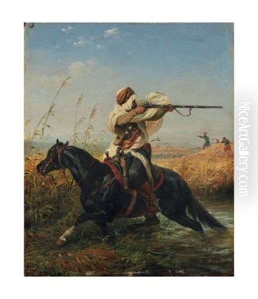 Cavalier Arabe, Dit Aussi 'la Retraite' - view 1