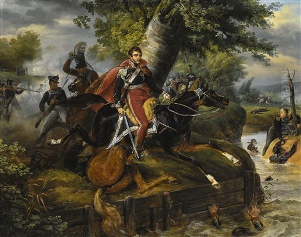 Death Of Prince Poniatowski On October 19th, 1813 - view 1