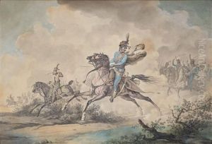 La Charge Des Hussards by Horace Vernet