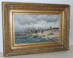 Muschelsammler by Emile Louis Vernier