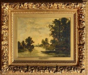 River Landscape by Paul Vernon