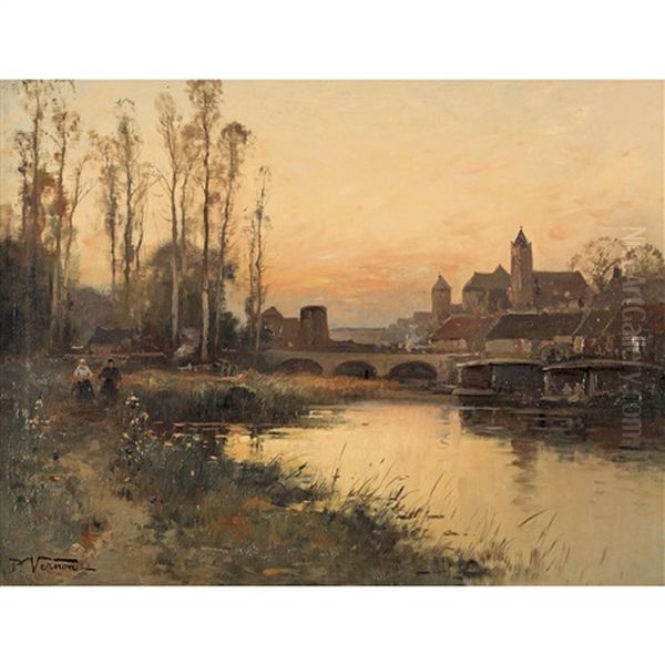 Abendliche Partie Bei Moret-sur-loing - view 1