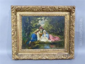 Jeunes Orientales En Foret by Paul Vernon