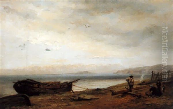 Seaweed Gatherers, Calm Waters Beyond - view 1