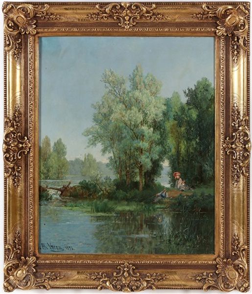 Picnic At Lake Landscape - view 1