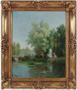 Picnic At Lake Landscape