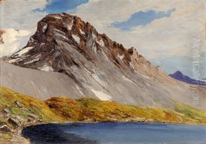 Le Lac Rond Et La Grande Casse Au Col De La Vanoise by Emile Veron