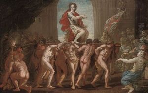 Mural In St. George's Hall, Windsor Castle (sketch) by Antonio Verrio