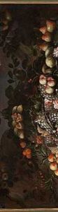 Nature Morte Med Blomster Og Frugter (or Circle Of Agostino Verrocchi) by Agostino Verrocchi