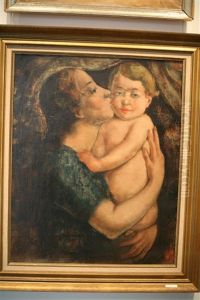 Mere Et Enfant by Theodore Verschaeren