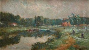 Peniches Au Bord Du Canal