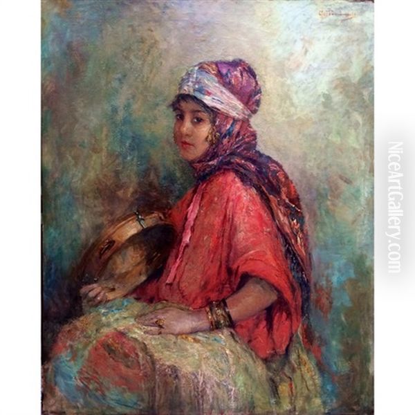 Jeune Fille Au Tambourin - view 1