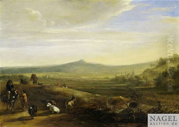 Extensive Landscape With Herdsmen - view 1
